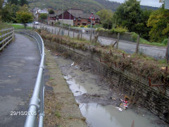 
The Monmouthshire Canal, Cwmcarn, The End, the very end, October 2005
